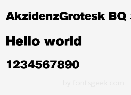 Akzidenz-Grotesk BQ